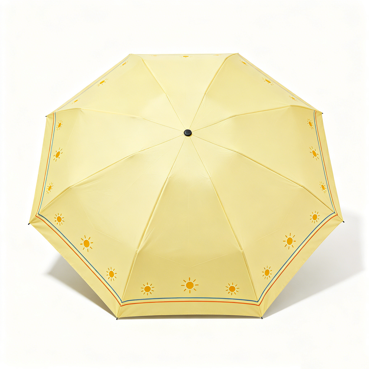 Yellow Sun Print Umbrella