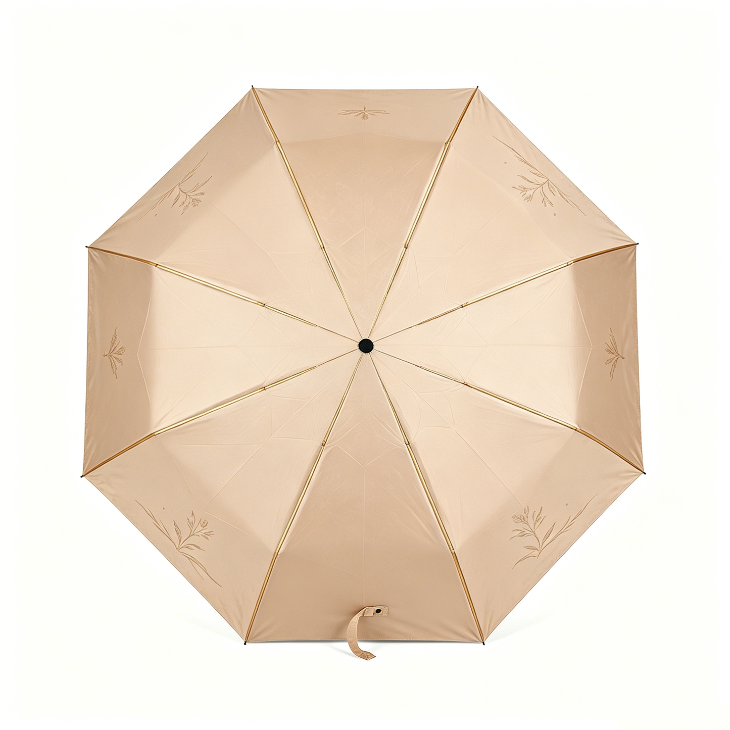 Beige Botanical Umbrella